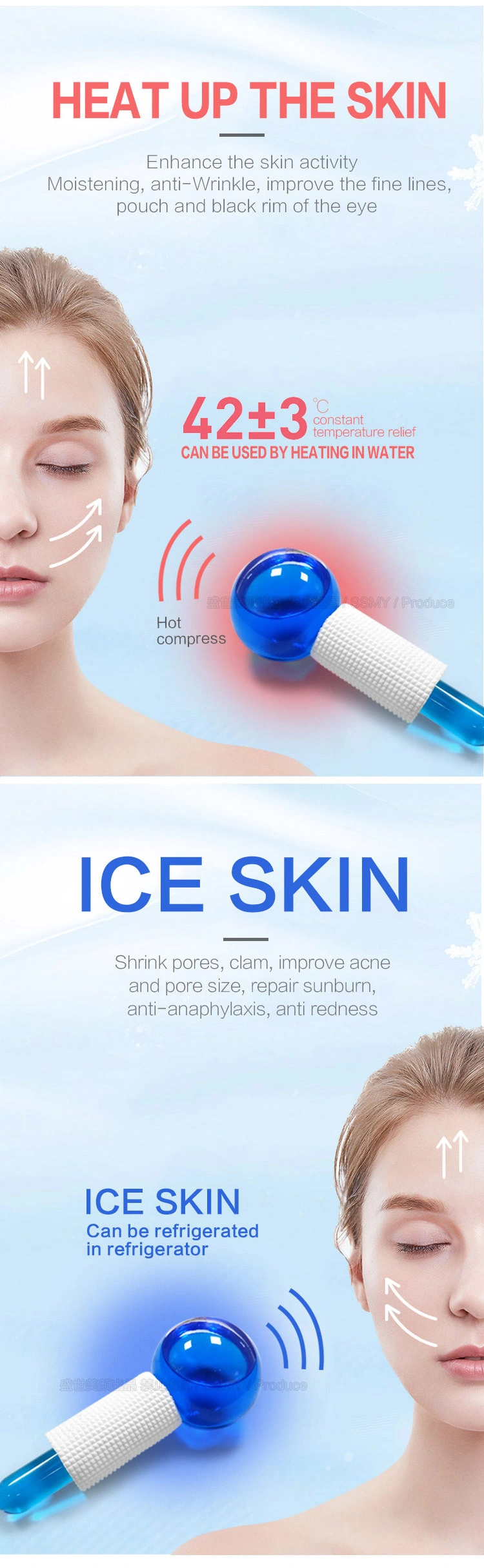Amazon Beauty Ice Globes Facial Eye Massage Energy Beauty Crystal Ball