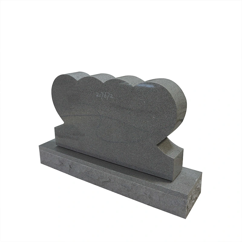 Granite Double Heart Shaped Headstone Tombstones and Monuments
