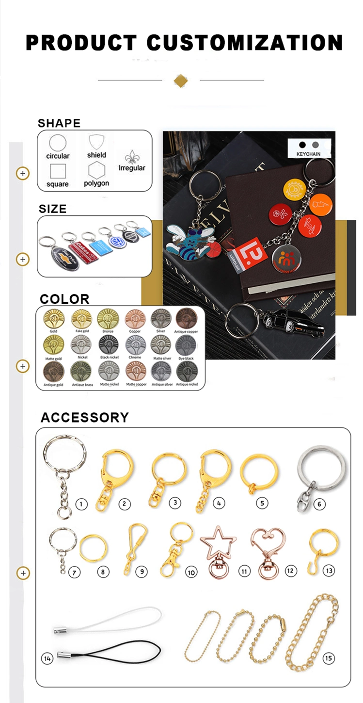 Hot Sale Custom Logo Key Holder Hanging Bag Ornament Dartboard Pendant Metal Keychain
