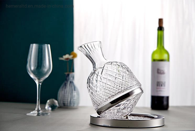 Clear Crystal Glass Wine Whiskey Decanter Set with Gift Box