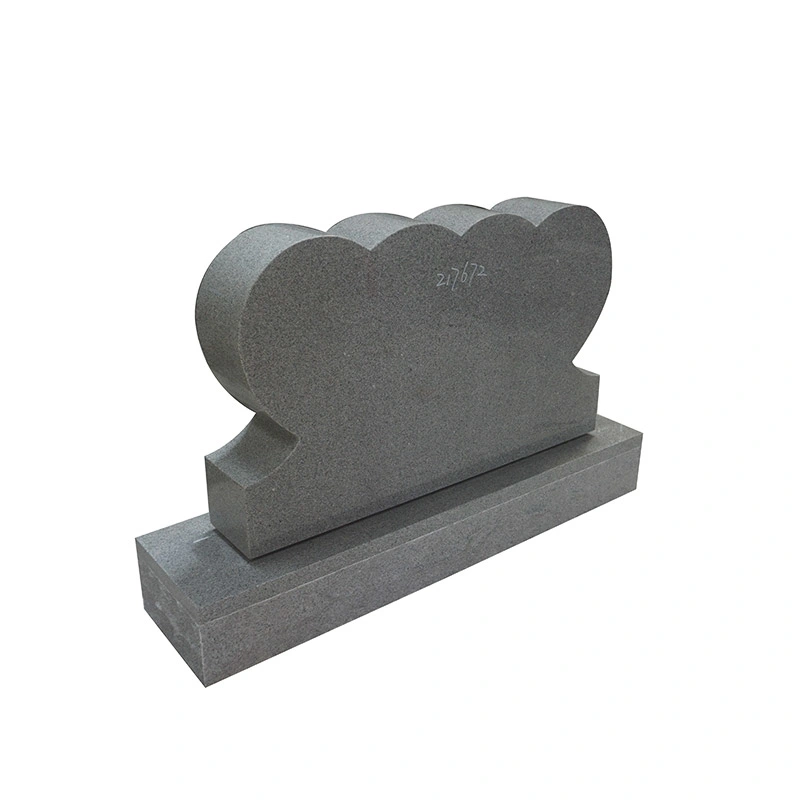 Granite Double Heart Shaped Headstone Tombstones and Monuments