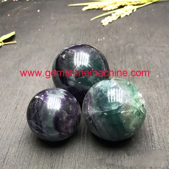 Wholesale Natural Purple Green Fluorite Sphere Crystal Ball Carvings