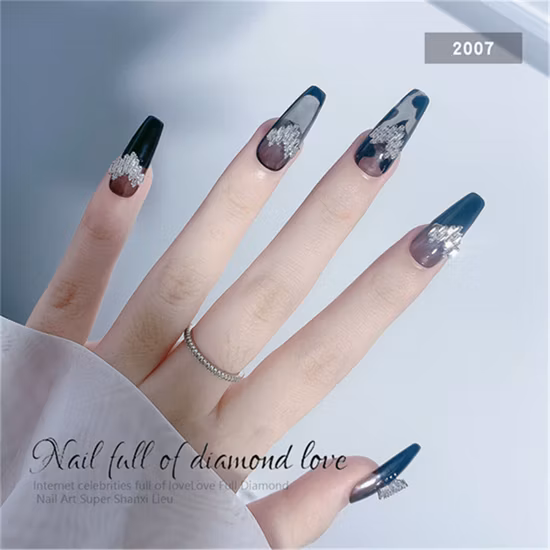 2021 New Nail Art Love Diamond Jewelry Net Red Hot Japanese Super Flash Heart-Shaped Zircon Nail Decorative Diamond Accessories