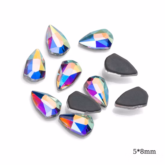 Rectangle Fancy Special-Shaped Nail Art Hotfix Rhinestones Glass Crystal Rhinestone