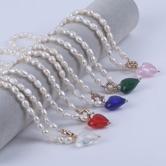 Dancing H & a Stone Angel Wing Heart Shaped Necklace