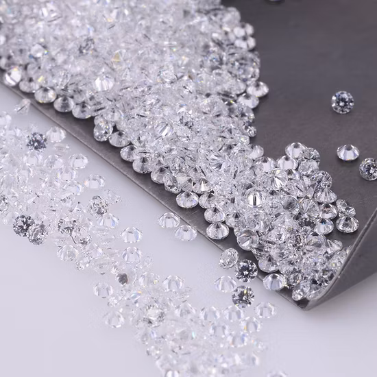 1000 Pieces/Pack White Color Star Cutting Loose 0.7 mm-3mm a AA AAA Round Cubic Zircon Stone