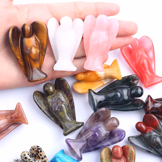 Semi Precious Stone Gemstone Natural Crystal Elephant Carving <Esb01508>